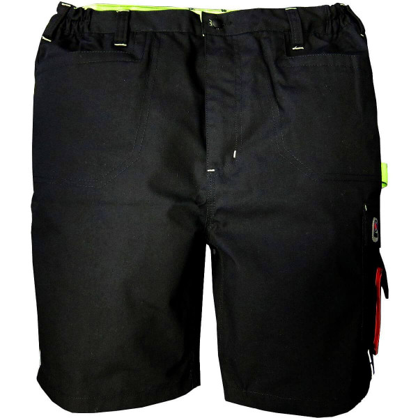 Terrax Workwear Short schwarz / limette
