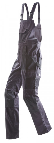 Terrax Workwear Latzhose dunkelgrau / schwarz
