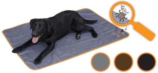 Bodyguard Dog Blanket Anti-Insekten Hundedecke schwarz 120x80cm