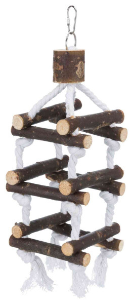 Trixie Turm aus Holz mit Tauen